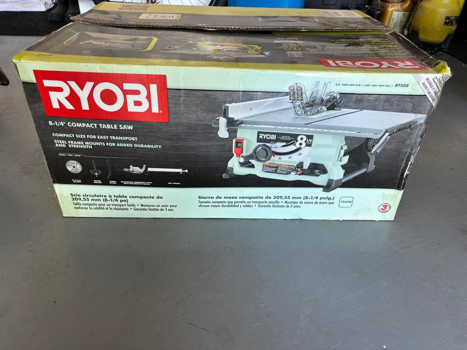 Ryobi 8-1/4” Compact Table Saw