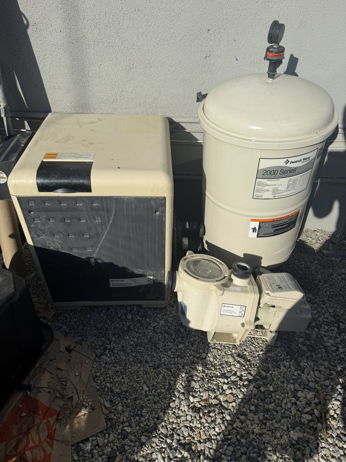 Pool Equipment Full Setup Heater Pump And Filter