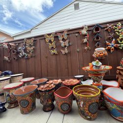 Macetas De Talavera Y Decorasiones,diferentes Diseños Y Diferentes $$presios .