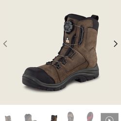 SIZE 11.5 RED WING TRADESMAN BOA WATERPROOF LEATHER SAFETY TOE BOOTS BRAND NEW 