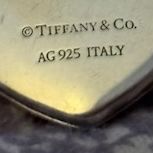 Vintage 1” Tiffany & Co Sterling Silver Heart Locket