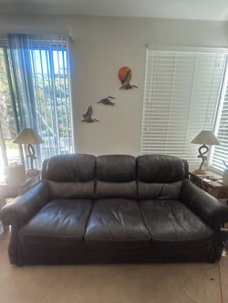 Leather sofa
