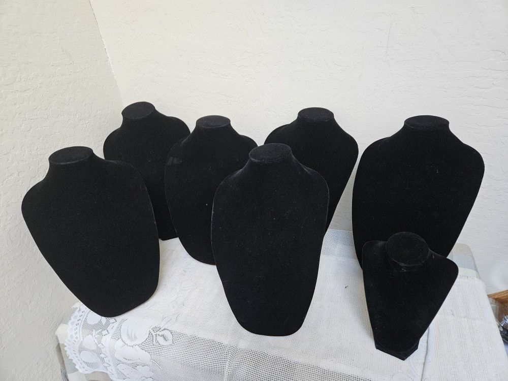 Jewelry Necklace Holder Display Stand 6 Large 1 Small $40 For 7pcs