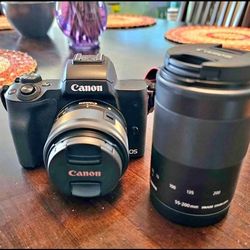 Canon EOS M50 Mark II Mirrorless camera with 2 lenses