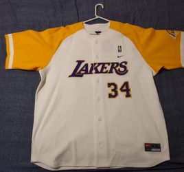 Nike Lakers Shaq Baseball Jersey