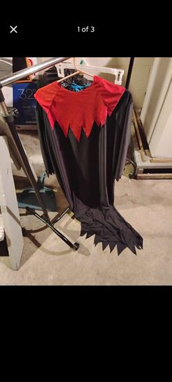 vintage hooded ghoul / devil character robe produced by Disguise.