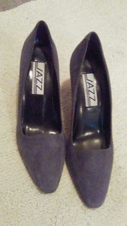 New Grey suede heels