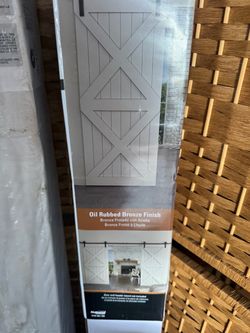 National Hardware Barn Door Hardware Kit Oil Rubbed Bronze