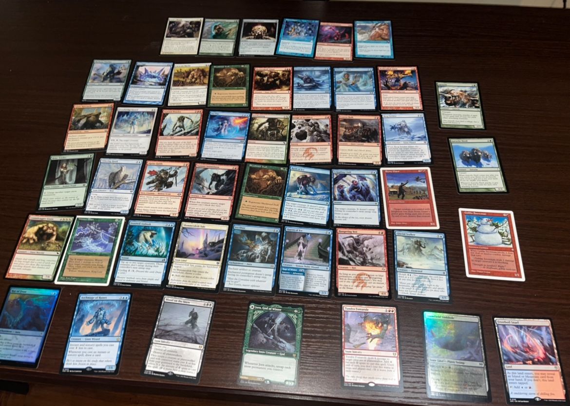 MTG Snow / Snow Creatures Themed Magic The Gathering Ice Lot !+ bonuses !