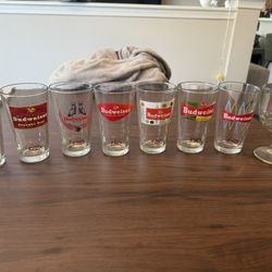 Vintage Budweiser Glasses 