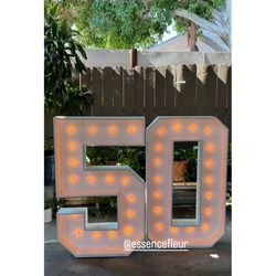 Marquee Numbers And Letters 
