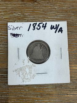 1854 Seated Liberty Silver Arrow Coin