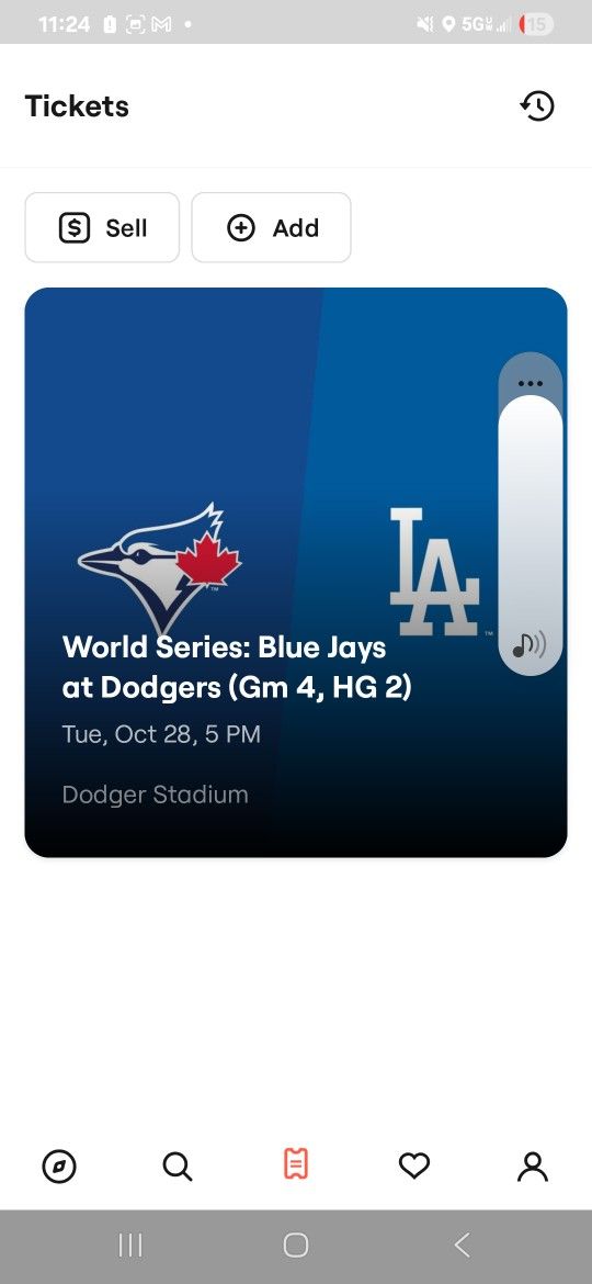 1 Tickect Game 4  Oct, 28 2025 Tursday @ 5:10 Pm