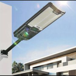 1000w Solar Street Lights Outdoor, Dusk to Dawn Waterproof Solar Parking Lot Lights with Motion Sensor and Remote Control, Ideal for Yard, Garage, and