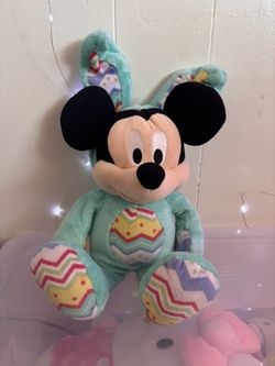 Mickey Teal Blue Easter Bunny Disguise Plush