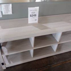 Rustic White Tv Stand 