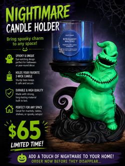 Oogie Boogie Nightmare Candle Holder