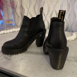 Dr. Marten Boots Chunky Heels Slip On