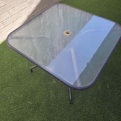 Glass Outdoor Table