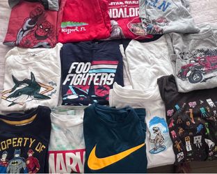 12 - Boys t shirts size 7 and 8 $10