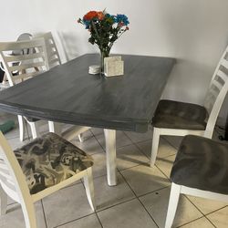 Gray Dining room table 