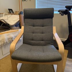 IKEA POÄNG Armchair And Ottoman Birch Veneer