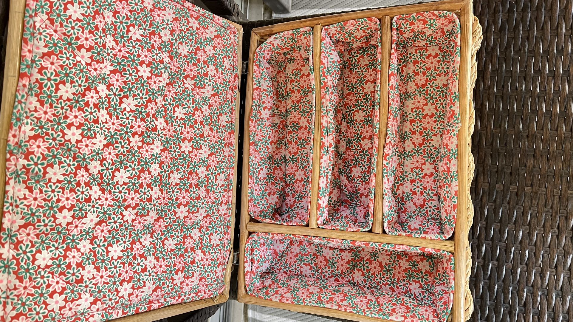 Wicker Utensils Organizer