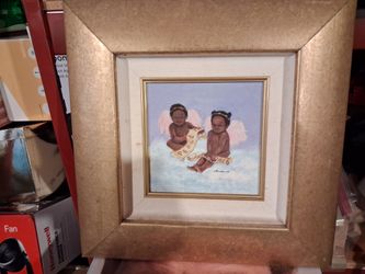 Framed Angel Cherub Art Print