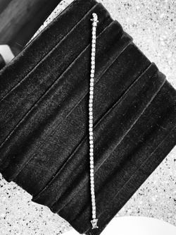 Sterling Silver and White Sapphire Tennis Bracelet