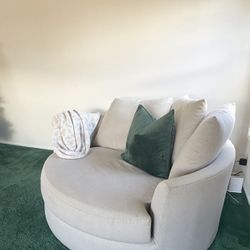 Oversized Swivel Accent Chair