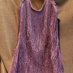 Women Sparkly Sequin Tassel Sling Dress
