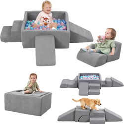 Foam ball pit with balls