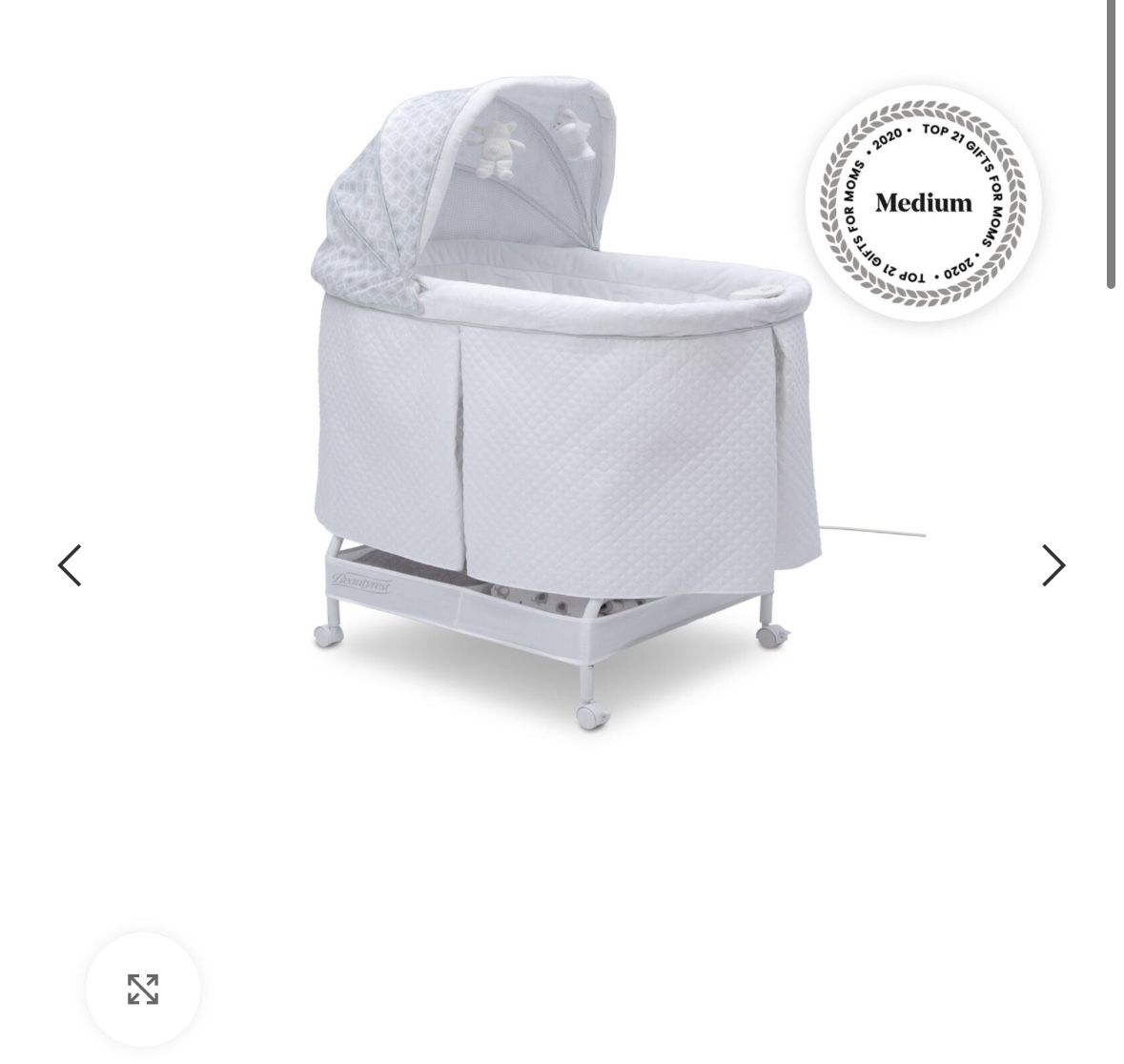 Beautyrest™ Silent Auto Gliding Lux Bassinet – Arcadia