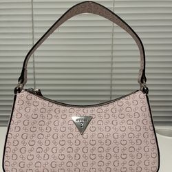 Pink Guess Shoulder Bag