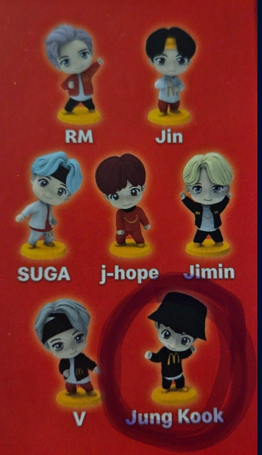 BTS Tiny Tan McDonald's Encore