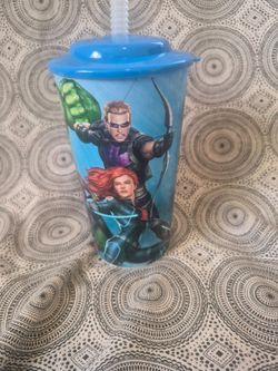 Avengers Cup W/ Straw