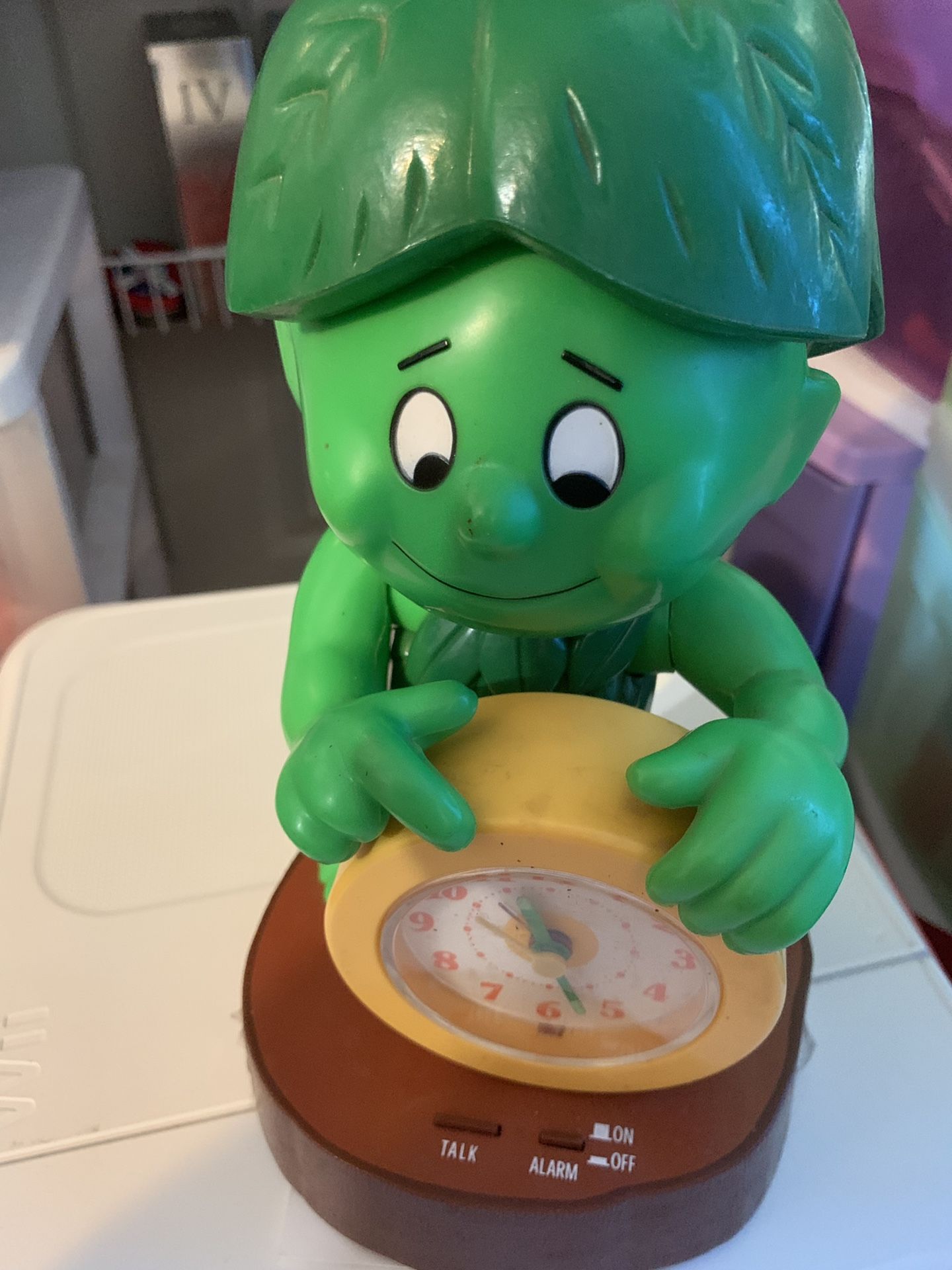 Jolly green giant alarm clock