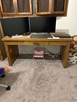 Wooden Computer /writing Desk with Drawer