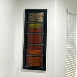 Set of 2 Framed Abstract Wall Art Panels