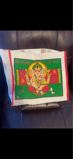 Ganesh Printed Canvas Tote Bag