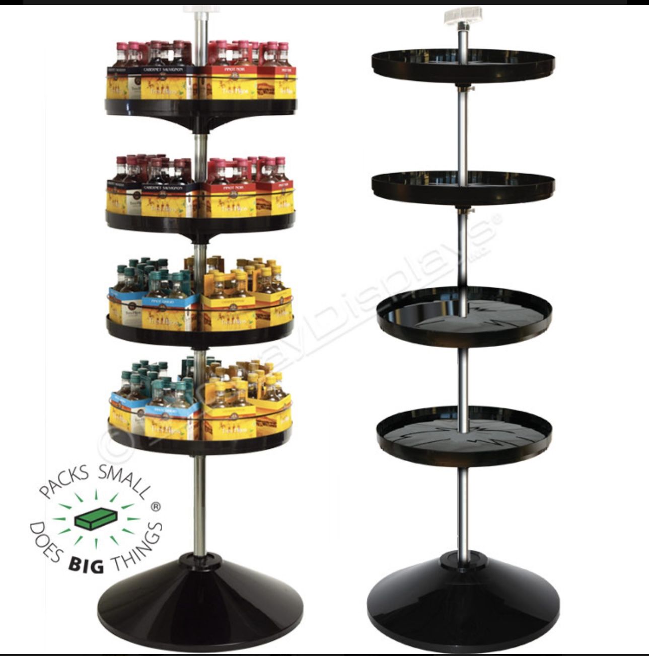 4-tier Spinning Display Stand