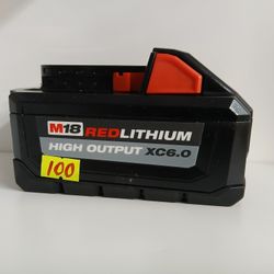 Milwaukee New M18 Battery Xc6.0