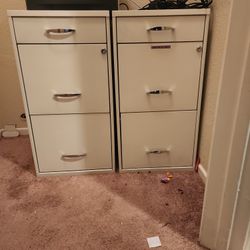Metal 3-Drawer File Cabinets
