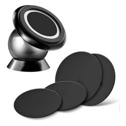 Compact Magnetic Adjustable Car Phone Mount 360 Degree Rotating Cellphone Holder kit