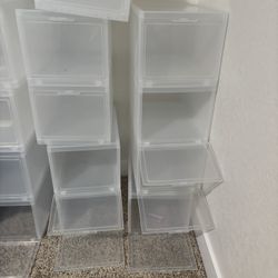 Clear Shoe Boxes 