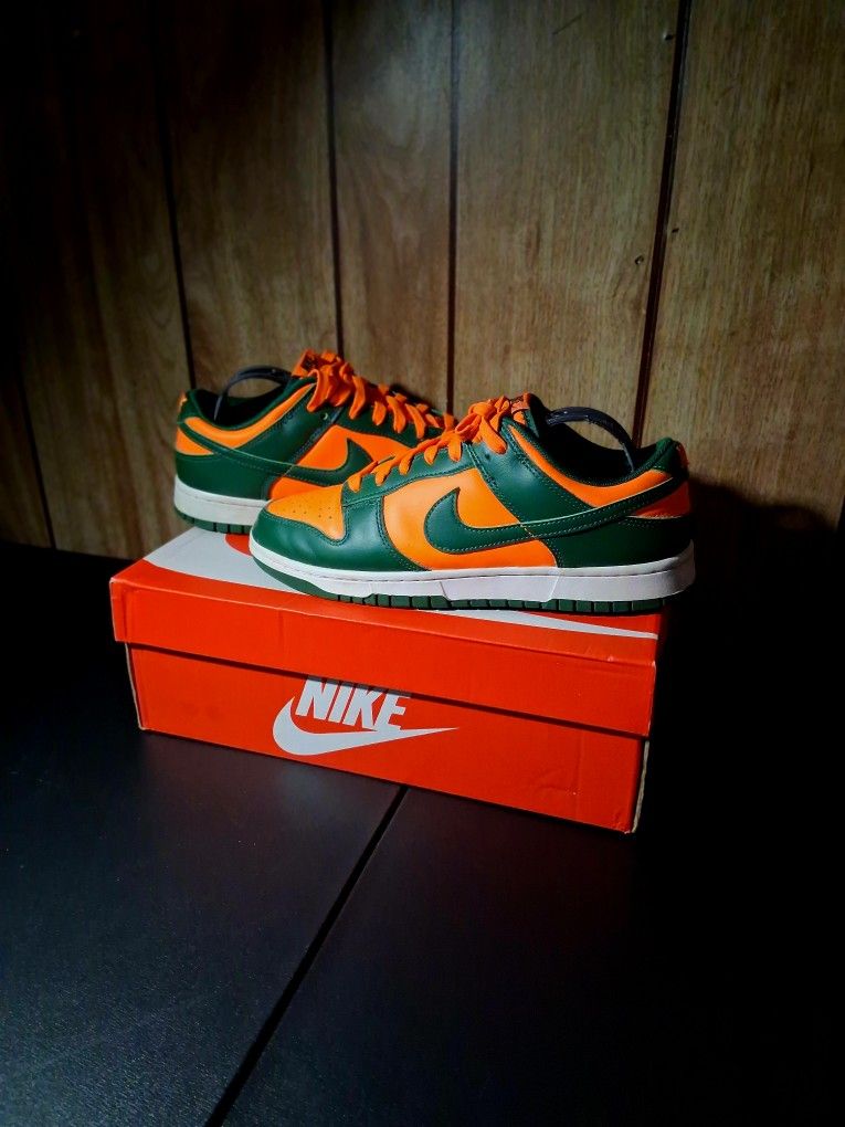 Miami Hurricanes Nike Dunk Low