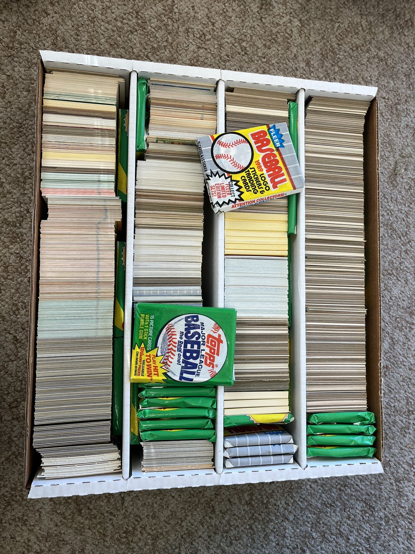 Loose Baseball Cards 1980’s & Low 1990’s