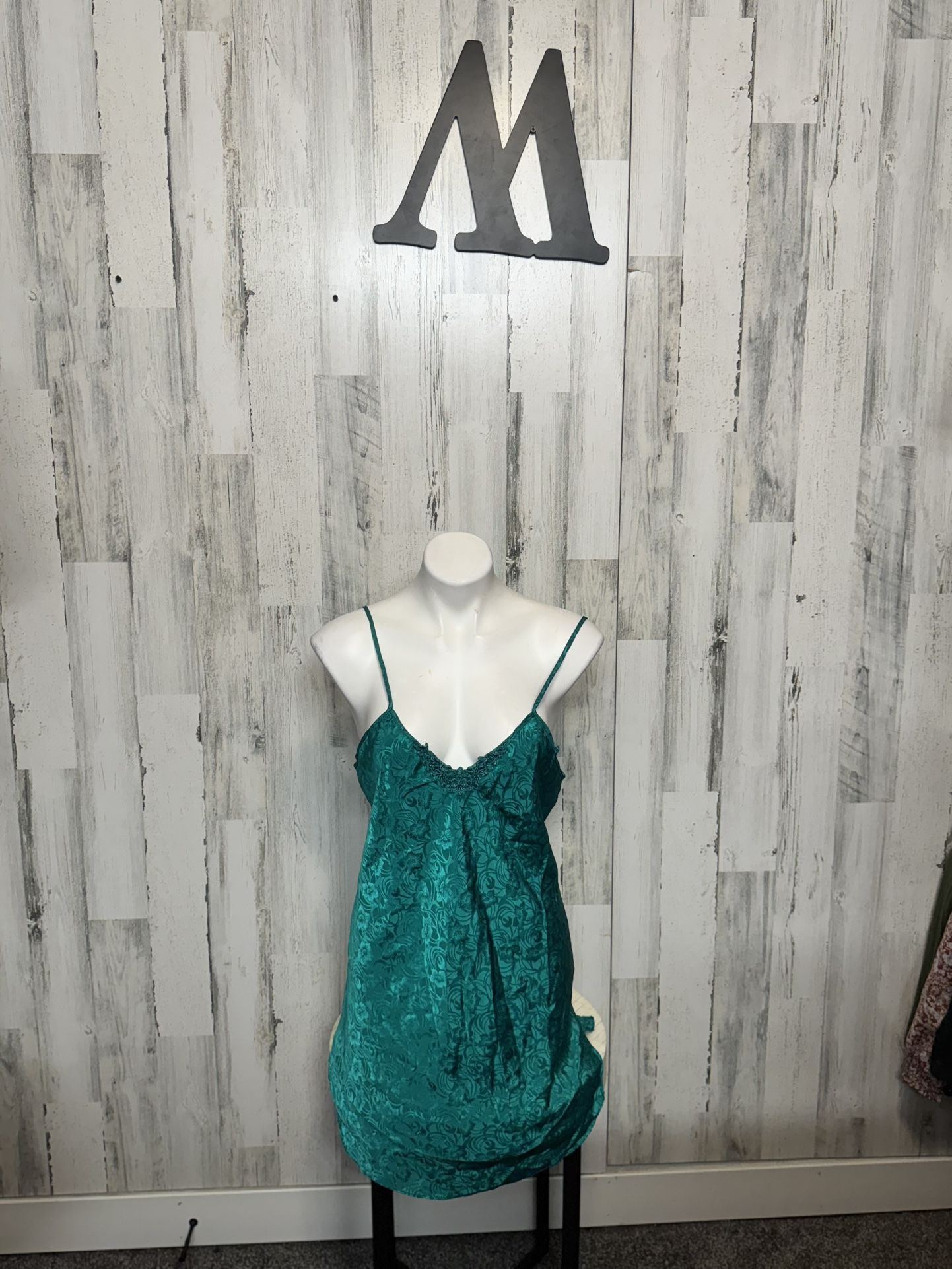 Green nightgown lingerie
