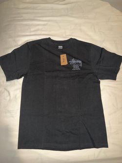 Stussy Classic Gear Pigmented Black Dyed Tee Size Men’s S
