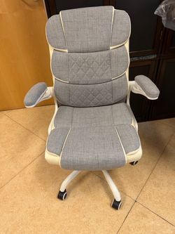High-Back Office Chair with Flip-Up Arms